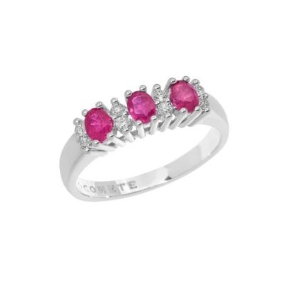 Comete Gioielli - Anello Oro - Diamanti - Rubini