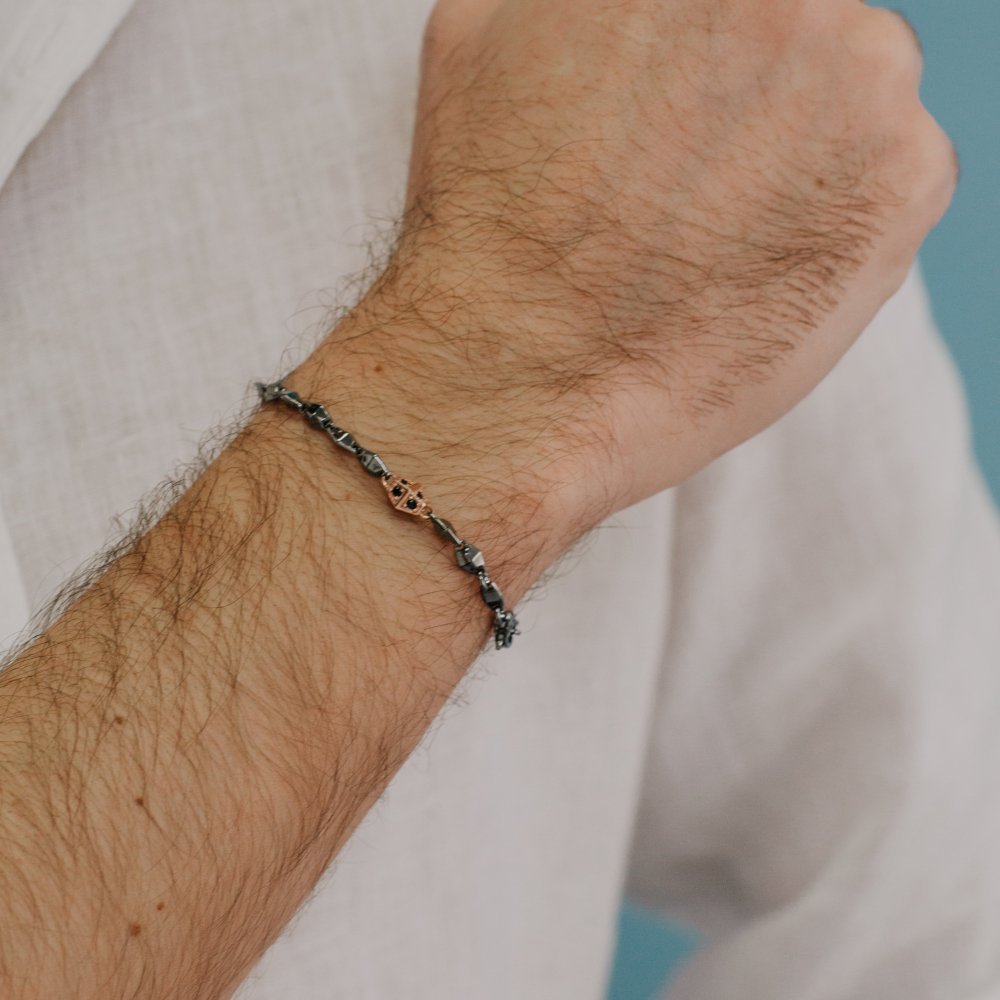 Comete Gioielli - Bracciale Argento - Zirconi Neri