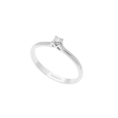 Comete Gioielli - Solitario Intreccio - Oro - Diamante