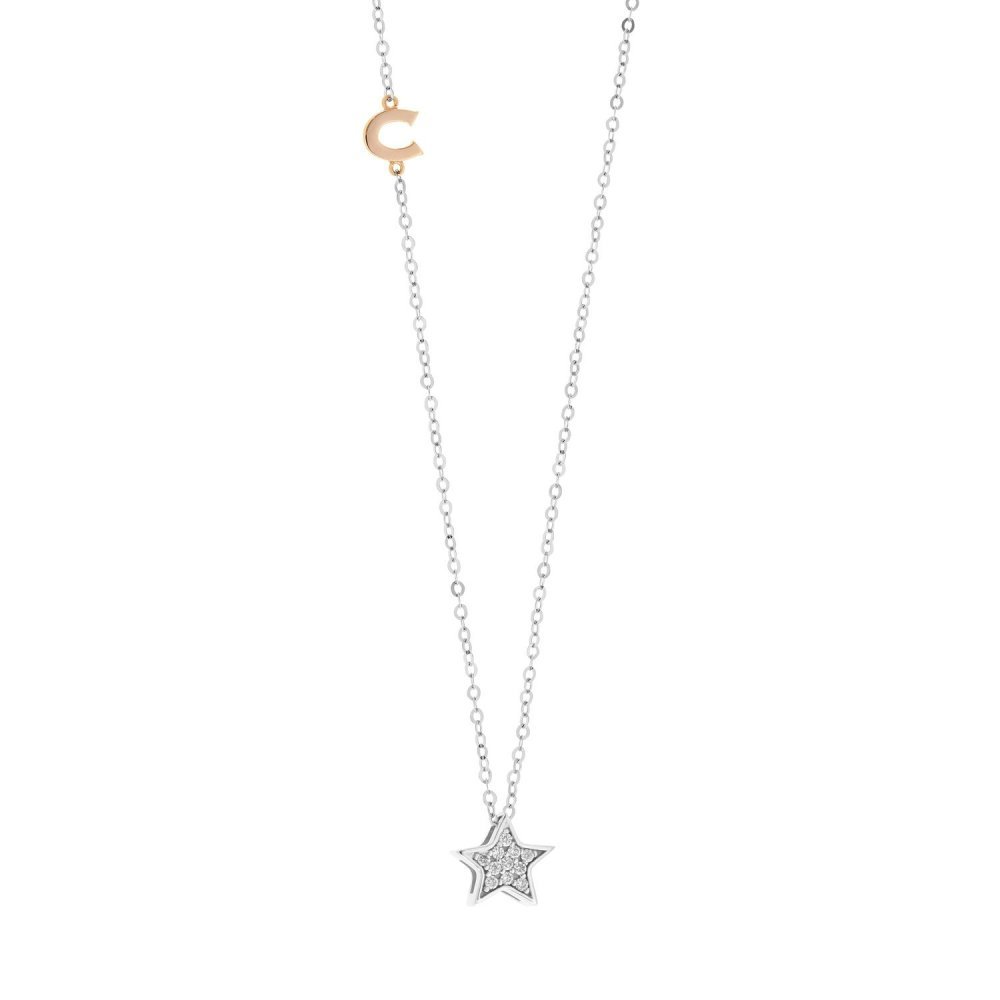 Comete Gioielli - Girocollo Oro Bianco - Diamanti