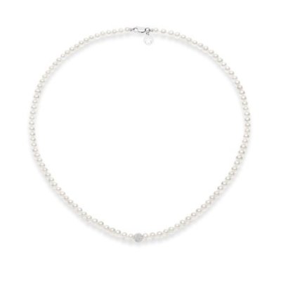 Comete Gioielli - Collana Perle - Oro - Diamanti