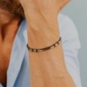 Comete Gioielli - Bracciale Acciaio - Zirconi Neri