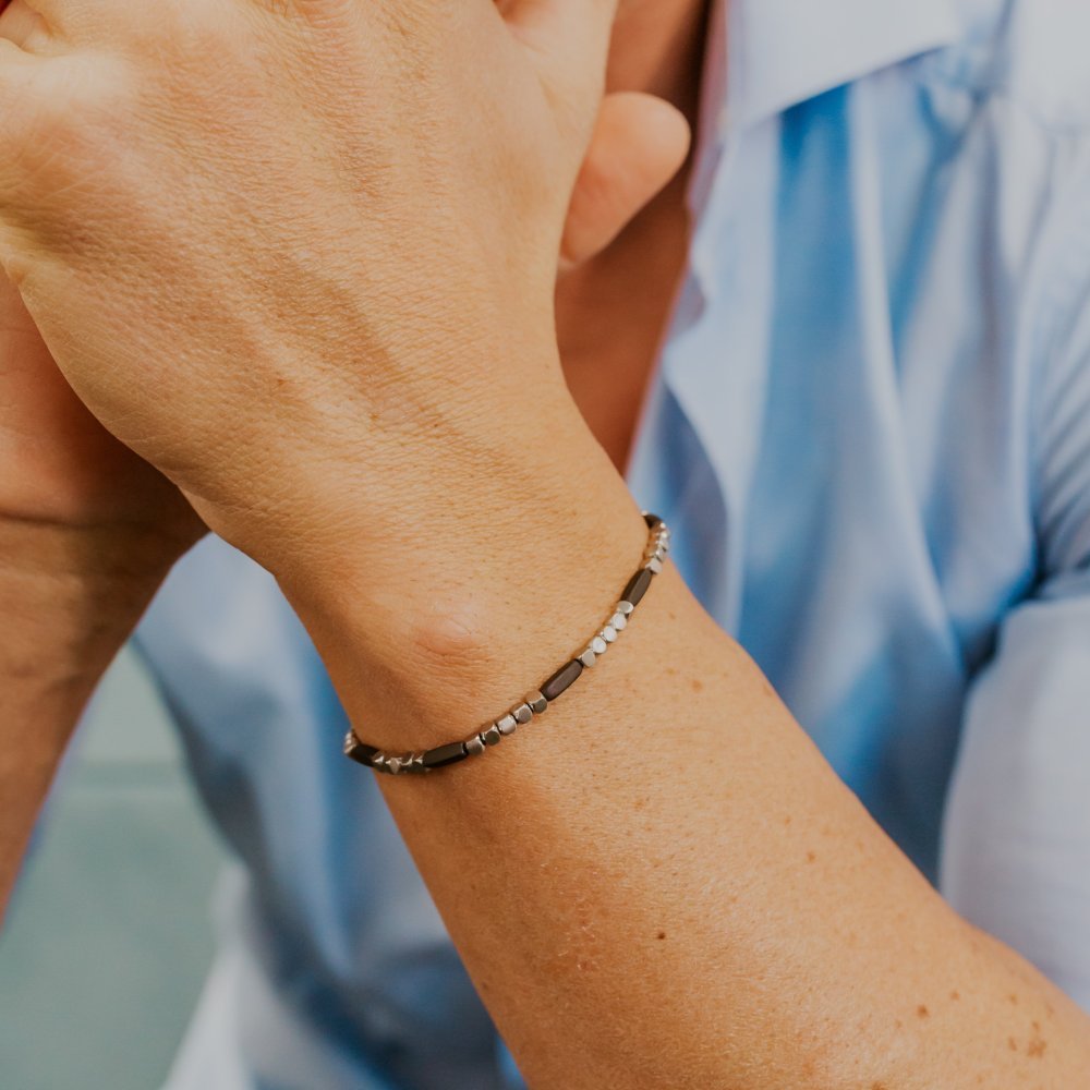 Comete Gioielli - Bracciale Acciaio - Ematite