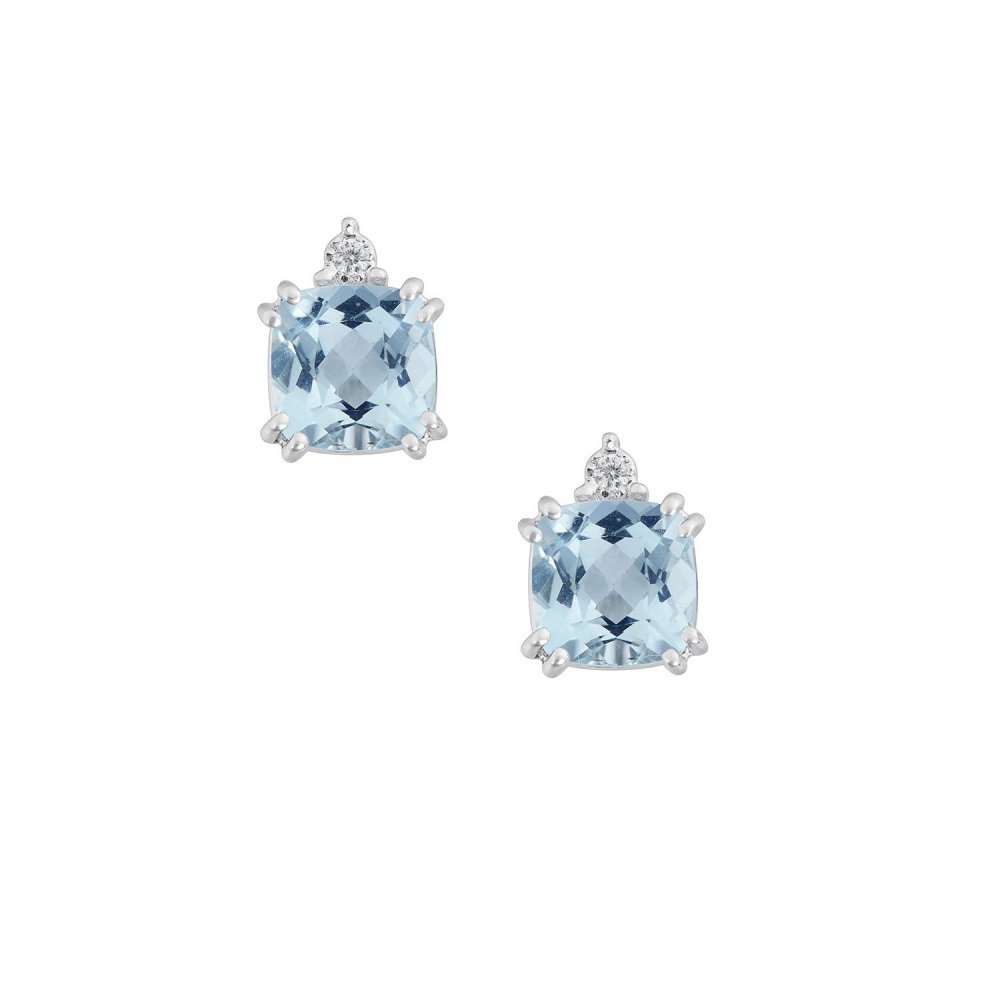 Comete Gioielli - Orecchini Aquamarina - Oro - Diamanti