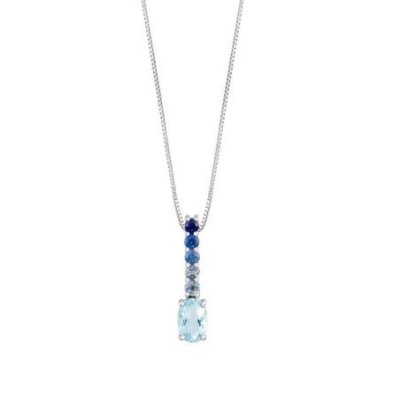 Comete Gioielli - Collana Oro - Zaffiri Degradè
