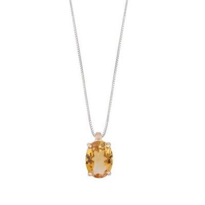 Comete Gioielli - Girocollo Oro Rosa - Citrino