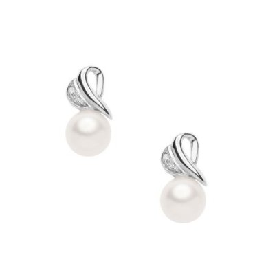 Comete Gioielli - Orecchini Perle - Oro Bianco - Diamanti