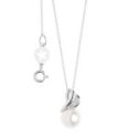 Comete Gioielli - Collana Cuore - Oro Bianco - Perla