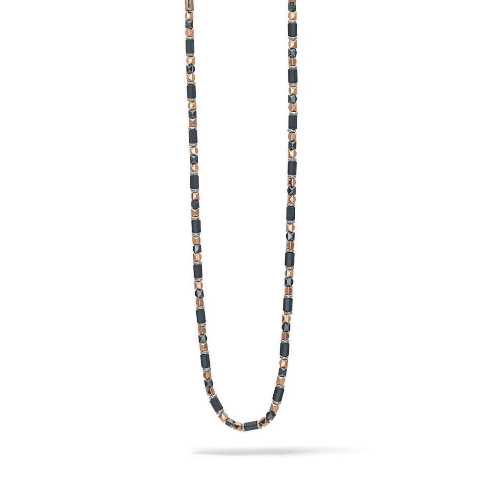 Comete Gioielli - Collana In Acciaio - Ematite Nera