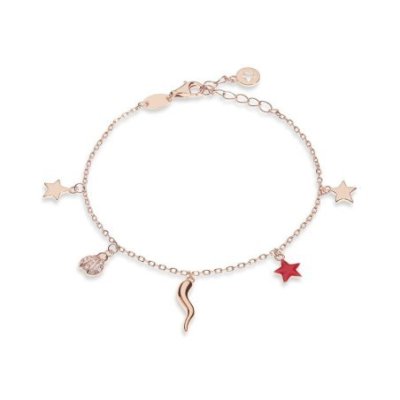 Comete Gioielli - Bracciale Cornetto - Argento - Zirconi