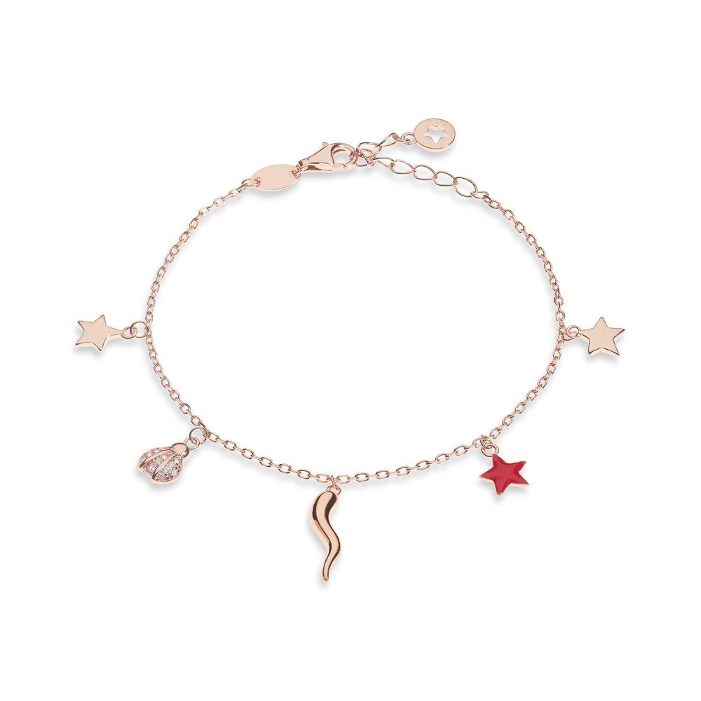 Comete Gioielli - Bracciale Cornetto - Argento - Zirconi
