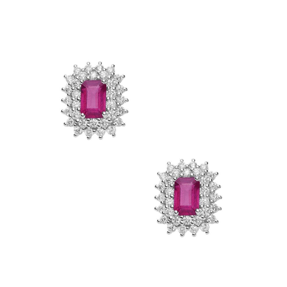 Comete Gioielli - Orecchini Oro - Diamanti - Rubini