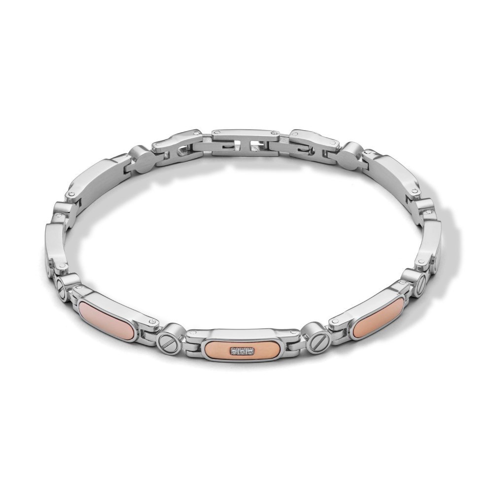 Comete Gioielli - Bracciale In Acciaio - Pvd Rosè