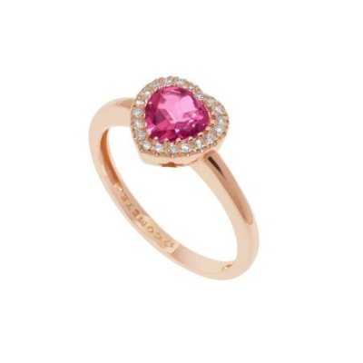 Comete Gioielli - Anello Oro - Diamanti - Topazio Rosa