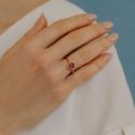 Comete Gioielli - Anello Oro - Diamanti - Topazio Rosa
