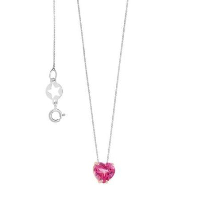 Comete Gioielli - Collana Cuore - Oro Rosè - Topazio