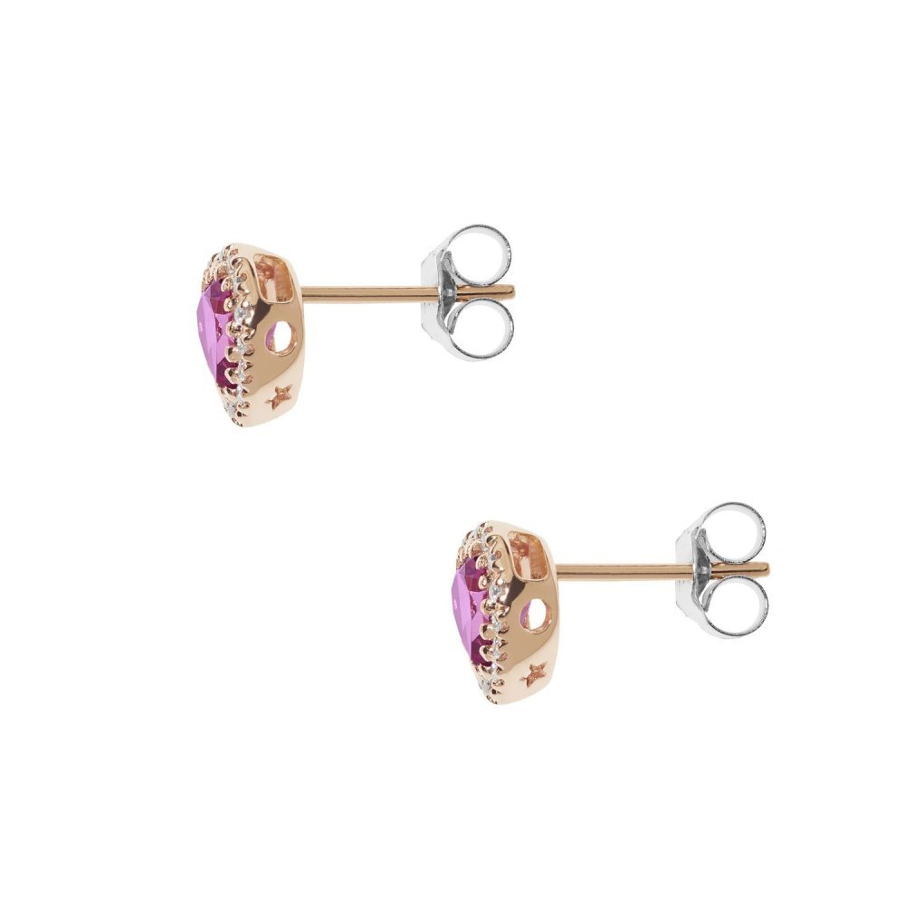 Comete Gioielli - Orecchini Oro - Diamanti - Topazi Rosa