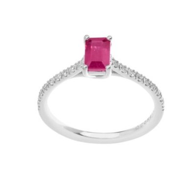 Comete Gioielli - Anello Oro - Diamanti - Rubino