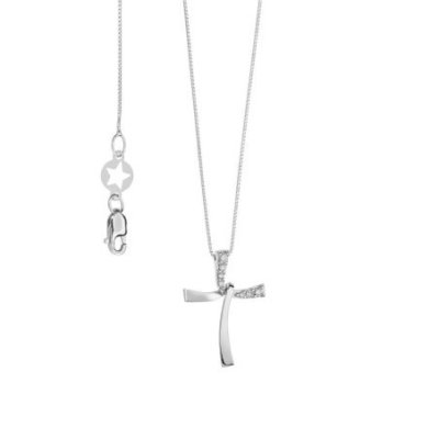 Comete Gioielli - Girocollo Croce - Oro E Diamanti