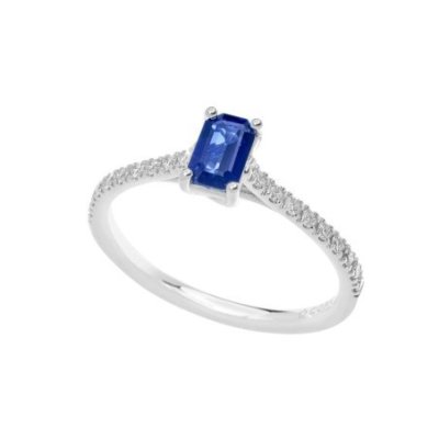 Comete Gioielli - Anello Oro - Diamanti - Zaffiro