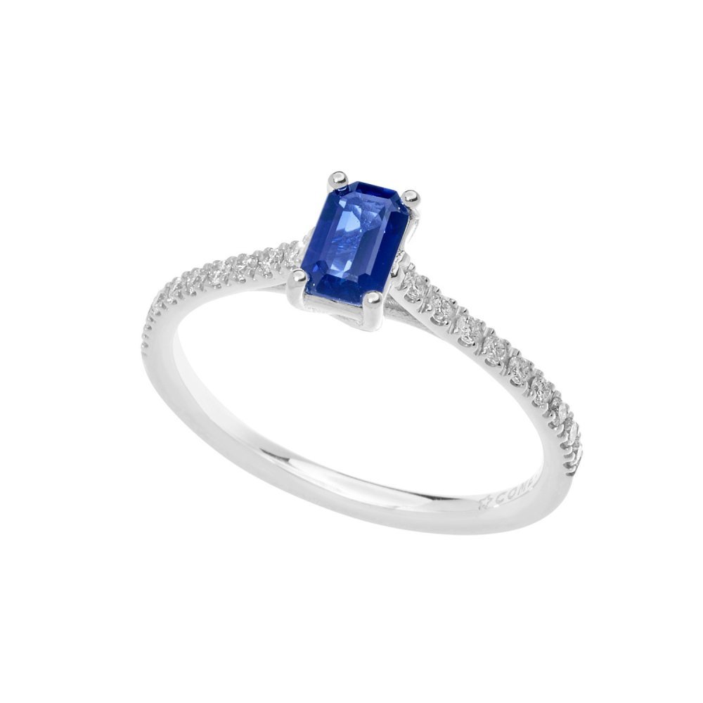 Comete Gioielli - Anello Oro - Diamanti - Zaffiro