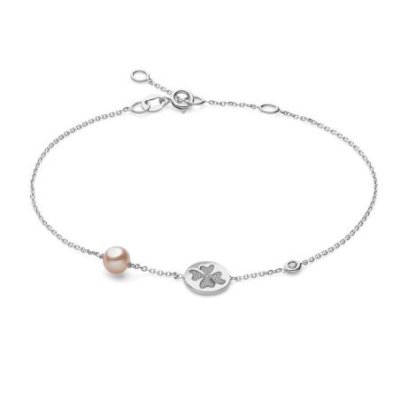 Comete Gioielli - Bracciale Quadrifoglio - Oro Bianco - Diamanti