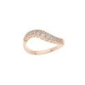Comete Gioielli - Anello Onda - Oro Rosè - Diamanti