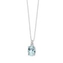 Comete Gioielli - Collana Oro - Diamanti - Acquamarina