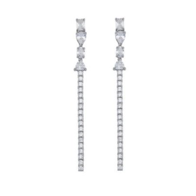 Comete Gioielli - Orecchini A Cascata - Argento 925‰ - Zirconi