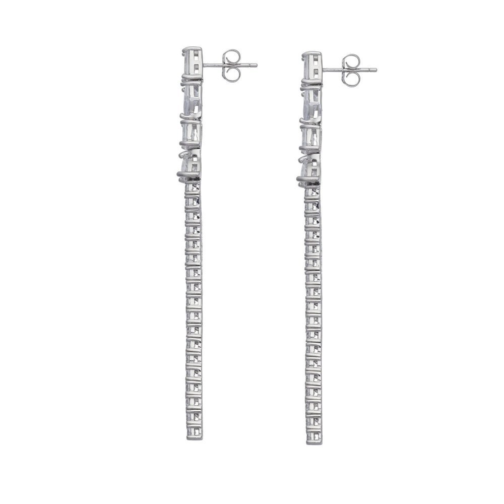 Comete Gioielli - Orecchini A Cascata - Argento 925‰ - Zirconi