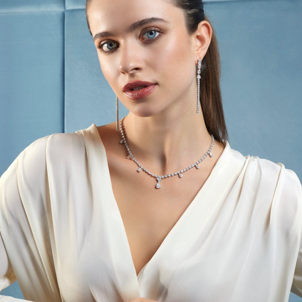 Comete Gioielli - Orecchini A Cascata - Argento 925‰ - Zirconi