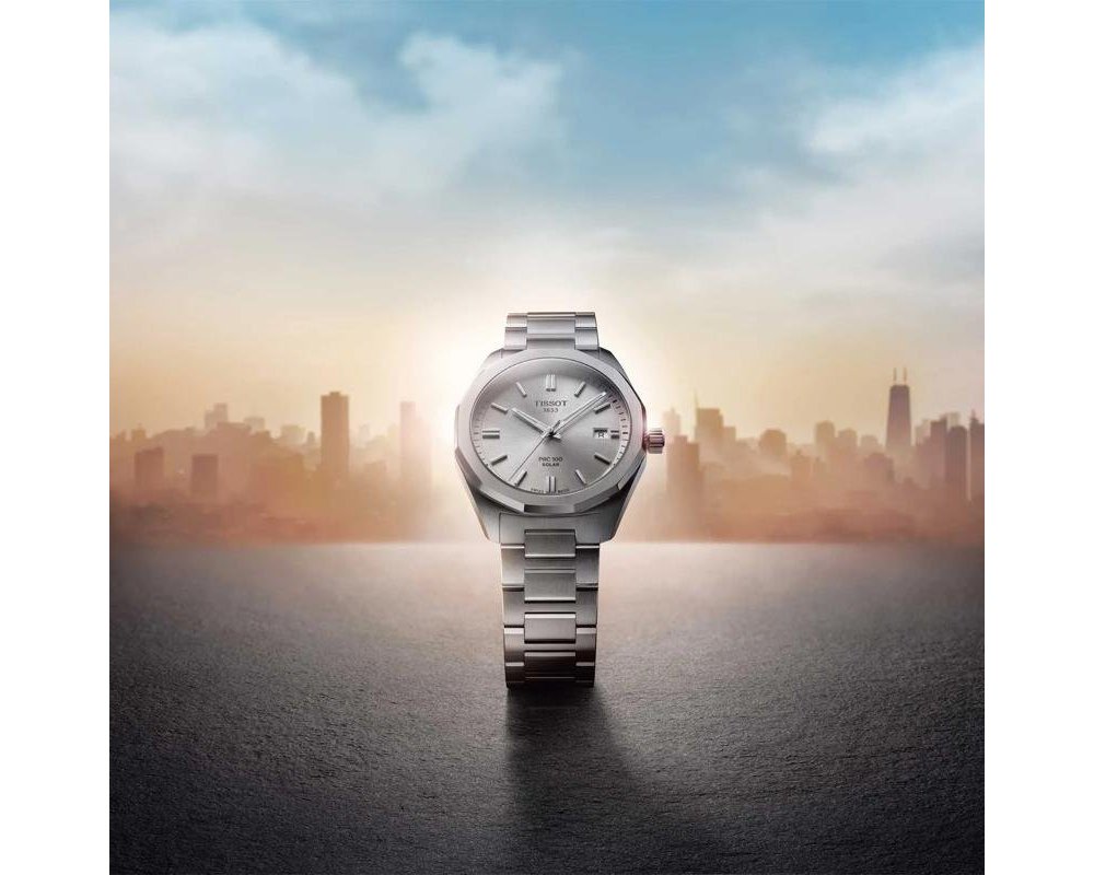 Tissot - Prc 100 Solar Quartz - 39Mm - Acciaio