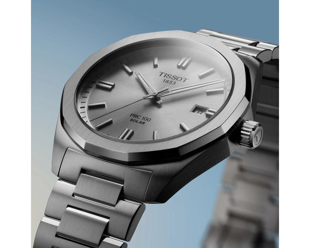 Tissot - Prc 100 Solar Quartz - 39Mm - Acciaio