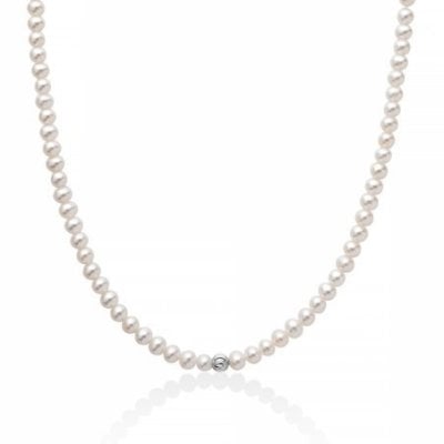 Miluna - Collana Di Perle Oriente - Oro Bianco - Elegante