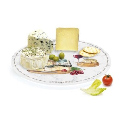 Easy Life - Piatto Girevole Les Fromages - Vetro - 32 Cm
