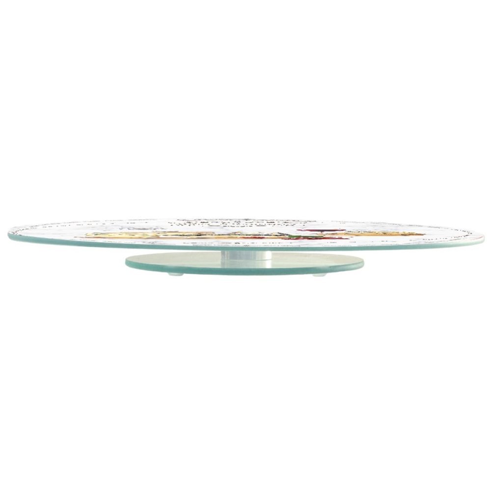 Easy Life - Piatto Girevole Les Fromages - Vetro - 32 Cm