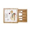 Easy Life - Tagliere Formaggio - Vetro E Bamboo
