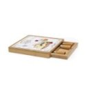 Easy Life - Tagliere Formaggio - Vetro E Bamboo