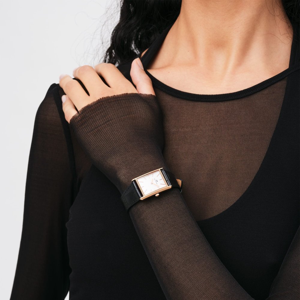 Daniel Wellington - Crocodile Nero Bound - Oro Rosa
