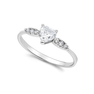 Ambrosia Gioielli - Anello Cuore - Oro 750‰ - Zirconi