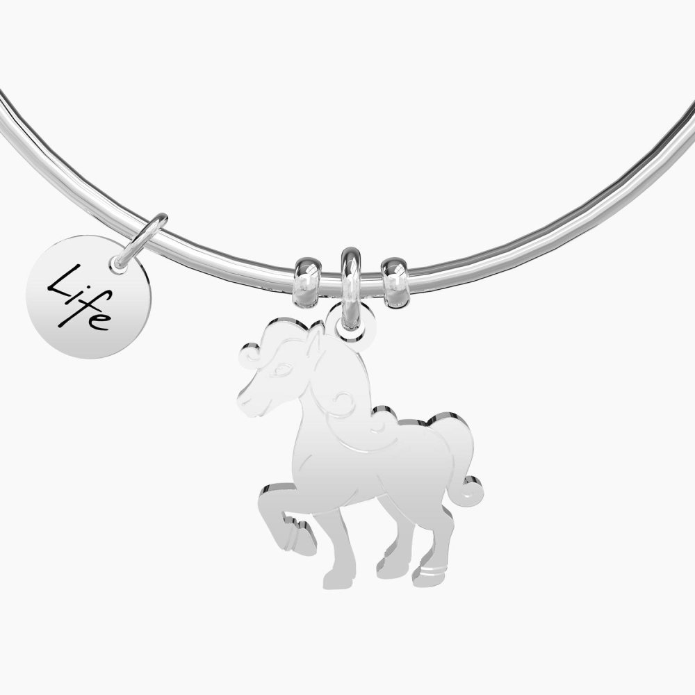 Kidult - Bangle Cavallo - Acciaio - Libertà
