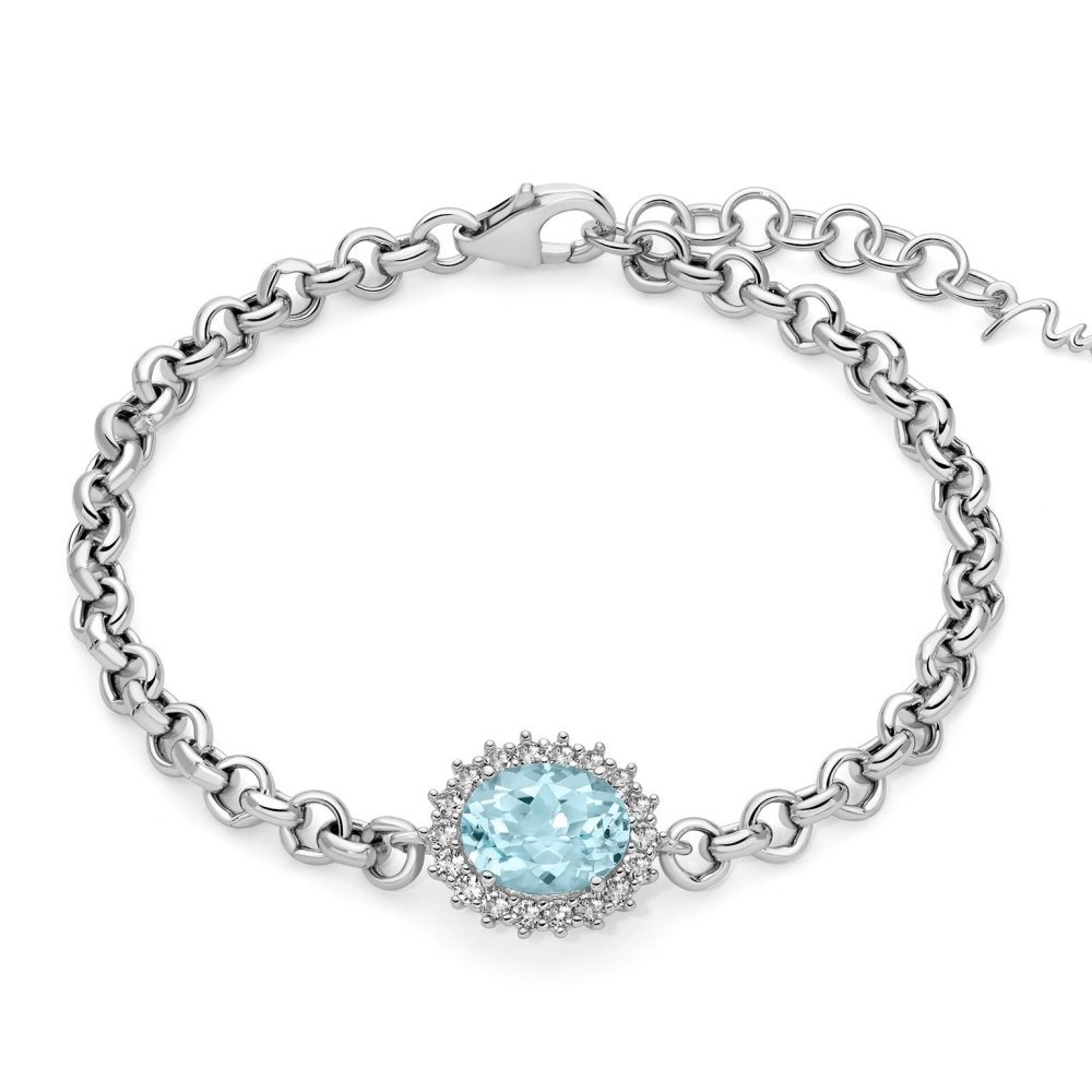Miluna - Bracciale Gemma Del Cielo - Argento 925