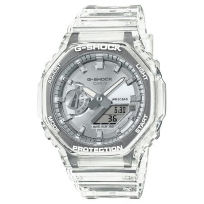 Casio Ga-2100Bm - Orologio Trasparente E Argento