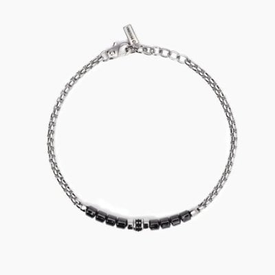 Mabina - Bracciale Uomo - Ematite Grigia - Argento