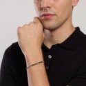 Mabina - Bracciale Uomo - Ematite Grigia - Argento