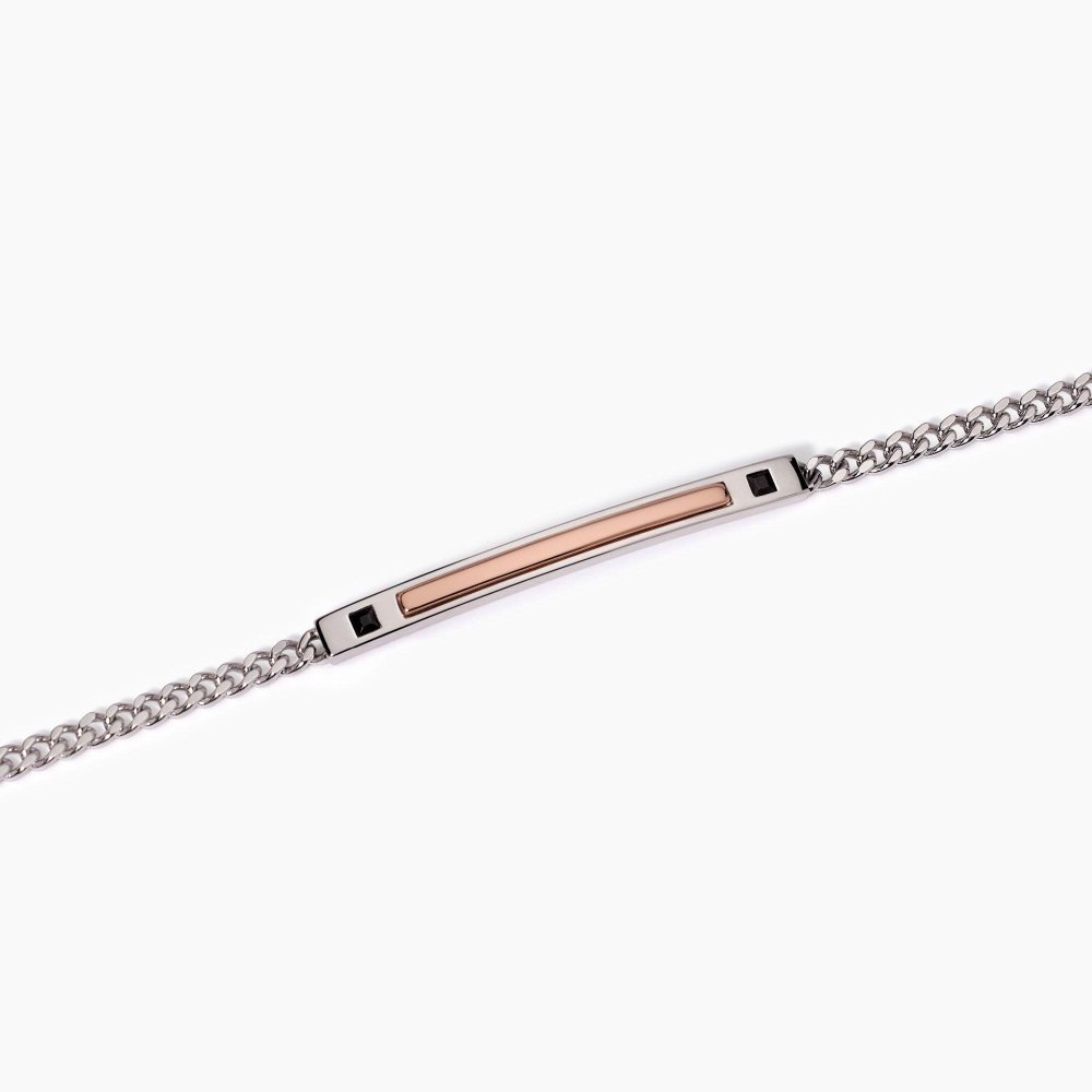Mabina - Bracciale Uomo - Oro Rosa - Argento 925