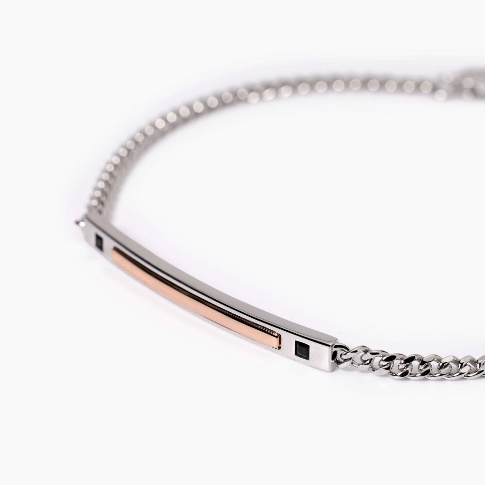Mabina - Bracciale Uomo - Oro Rosa - Argento 925