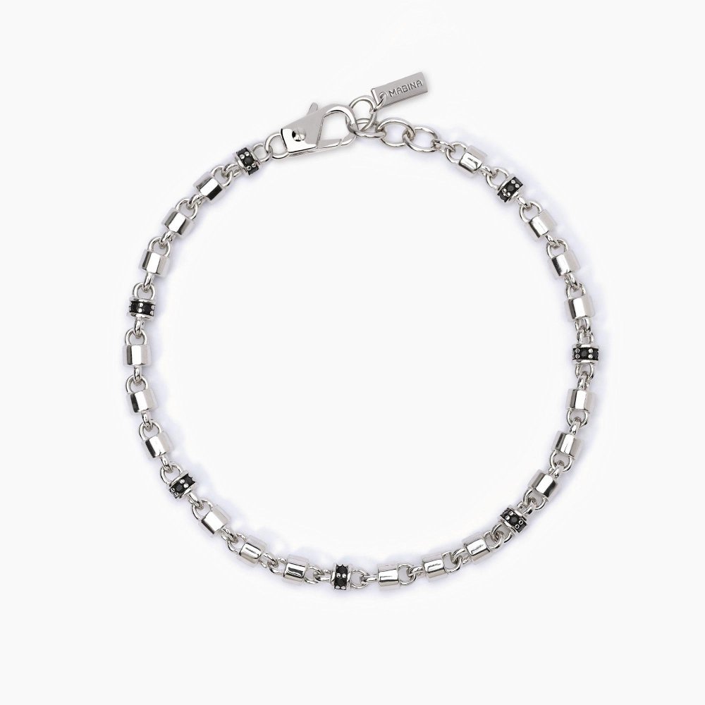 Mabina - Bracciale Maglia A Cilindro - Argento 925