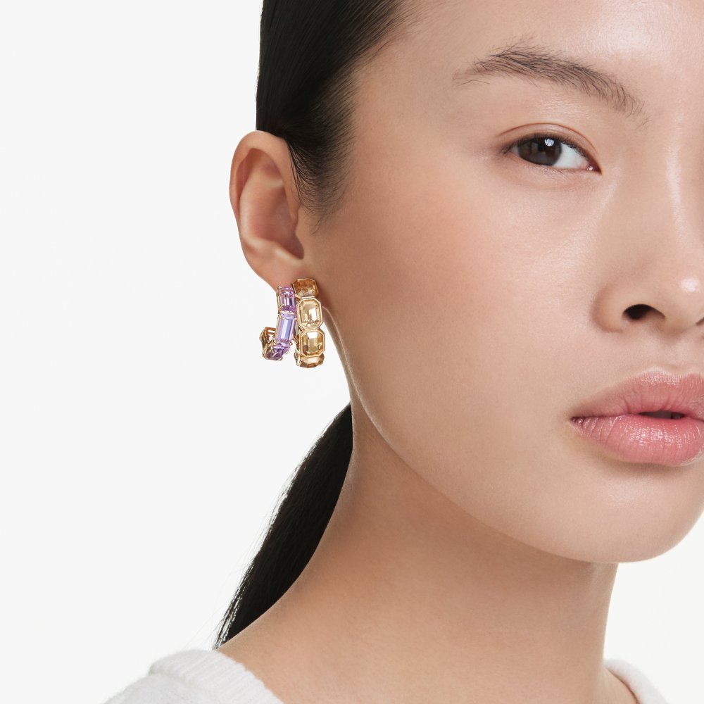 Swarovski - Orecchini Millenia - Cristalli - Oro