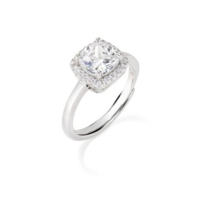 Amen - Anello Lady - Zircone Bianco - Regolabile